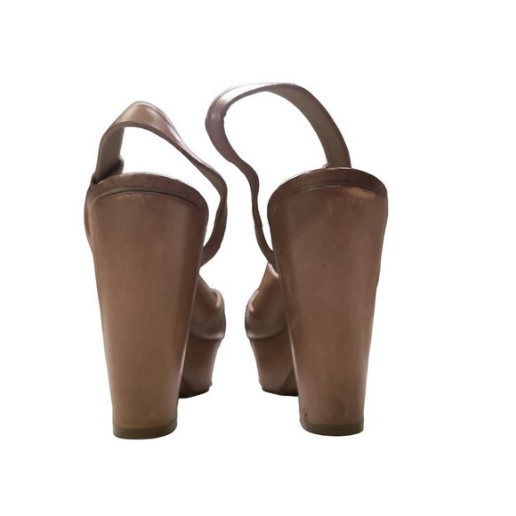 Vintage Chloe leather Wedge sandals Size 39.5 US Size US shoe size 8.5. - Picture 6 of 13